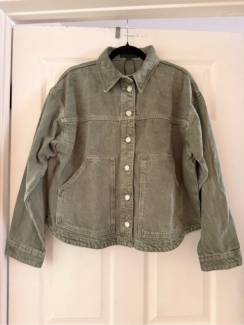 NEW! Zara - Denim Jacket - Khaki - Size M